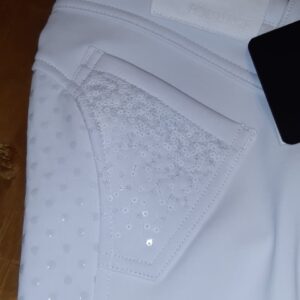 Equiline Ariel Vinterridbyxa full grip vit