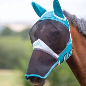 Shires Flughuva 'Fine Mesh Fly Mask' med öron/nos skydd